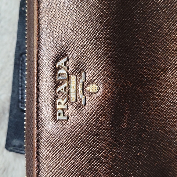 Prada Zip Wallet | Plum Saffiano Leather - Picture 6 of 16
